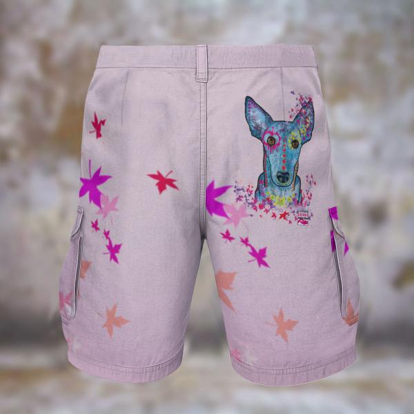 Cargohose mit Princessa - Hose, lang oder kurz, bunt, 100% Polyester, Grösse S-5XL, fester Stoff, Normale Passform, Mischling, Mix, Windhunde, Podenco